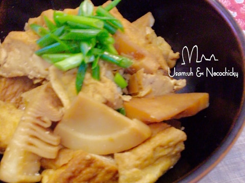 小料理屋風・筍と厚揚げの炒め煮